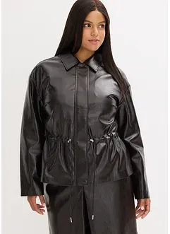 Jakke i imitert lakkskinn, bonprix