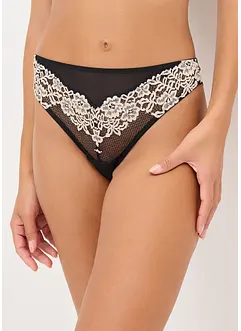 Stringtruse i tofarget blonde, bonprix