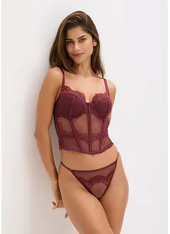 Corsage med nydelige blonder, bonprix