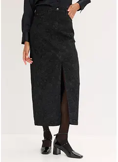 Stretchy skjørt i bomullsmateriale, bonprix