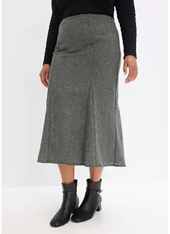 Breddesydd skjørt i tweedlook, bonprix