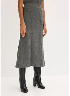 Breddesydd skjørt i tweedlook, bonprix