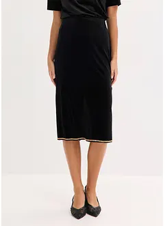 Midiskjørt med strass, bonprix