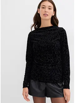 Langermet jerseytopp, bonprix