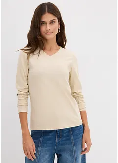 Langermet topp i figurnær modell, bonprix