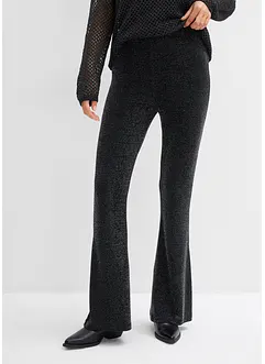 Leggings med utskrådde ben og glitter, bonprix