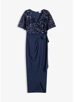 Maxikjole med paljettbroderi, bonprix