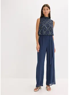 Jumpsuit med perlebroderi, bonprix
