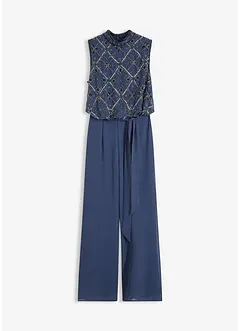 Jumpsuit med perlebroderi, bonprix