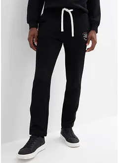 Joggebukse av 100% bomull med sporty detaljer, bonprix