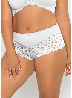 Truse med høy midje og blonder, bonprix