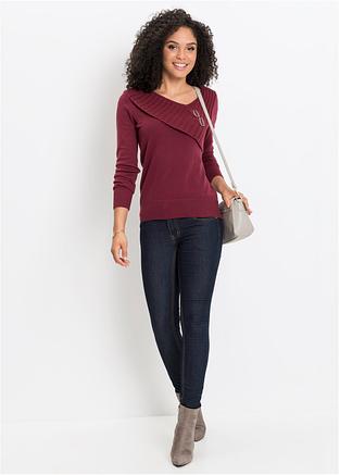 Genser burgunder lilla BODYFLIRT kjøp online bonprix.no Genser burgunder lilla BODYFLIRT kjøp online bonprix.no