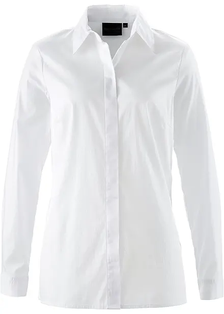 Lang stretchbluse