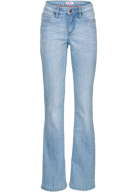 Bootcut-jeans Mid Waist, Komfort-Stretch