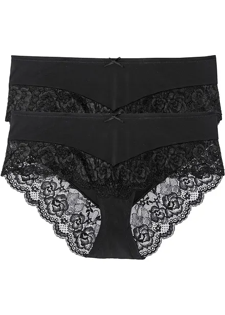Truse med h&oslash;y midje (2-pack)