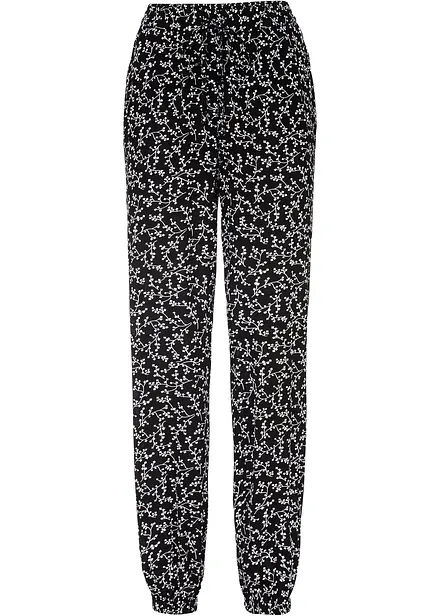 Pull on-bukse i 100% viskose