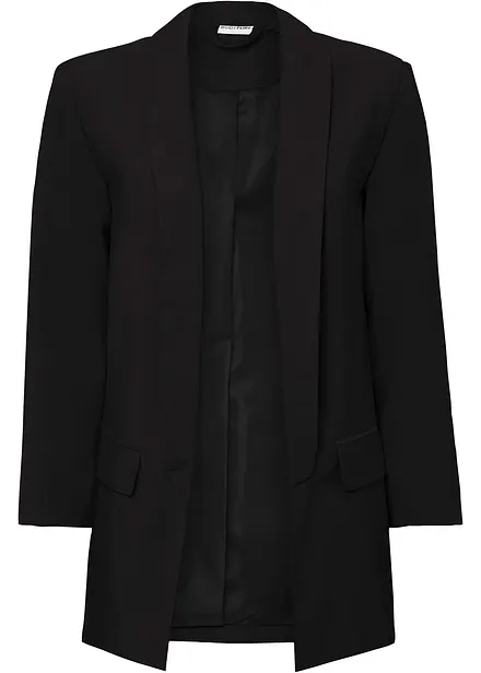 Lang blazer i viskosemiks