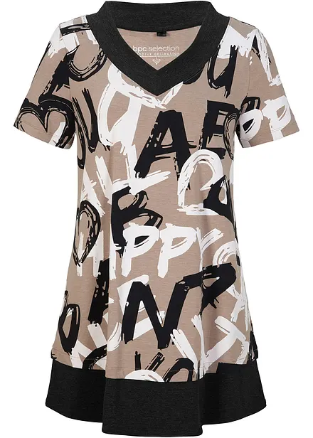 Lang, kortermet topp