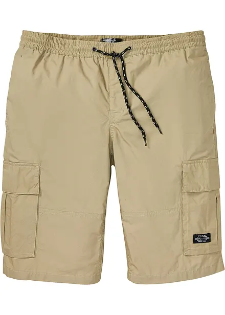 Pull on-bermudashorts i cargobukse-modell, Regular Fit