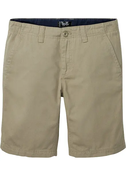 Chinos-bermuda i ren bomull, Regular Fit