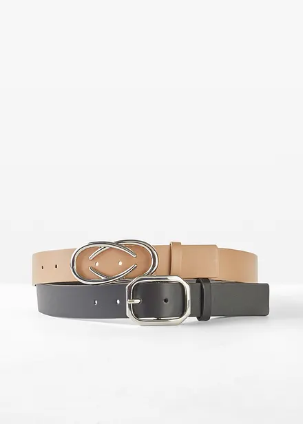 Belte med 2 utbyttbare spenner (2-pack)