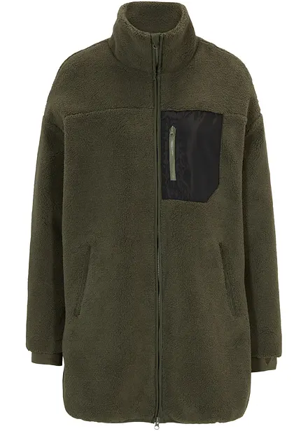 Jakke i teddyfleece
