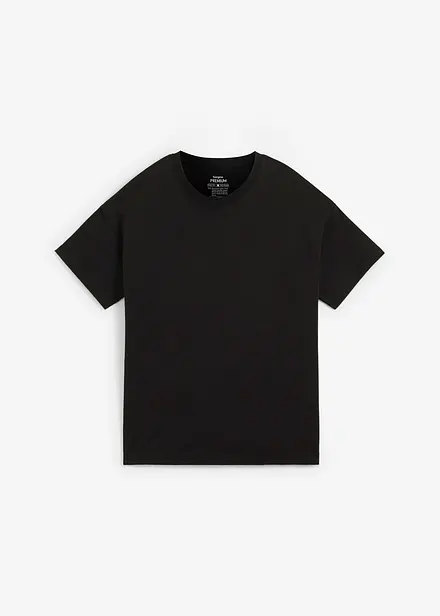 Oversized topp i formstabil økologisk bomull