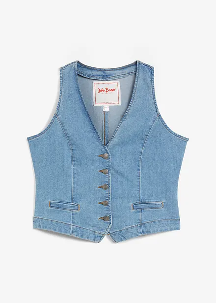 Jeansvest med stretch