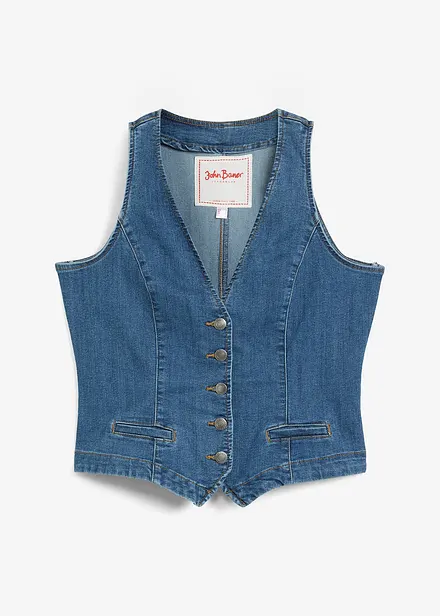 Denimvest med stretch