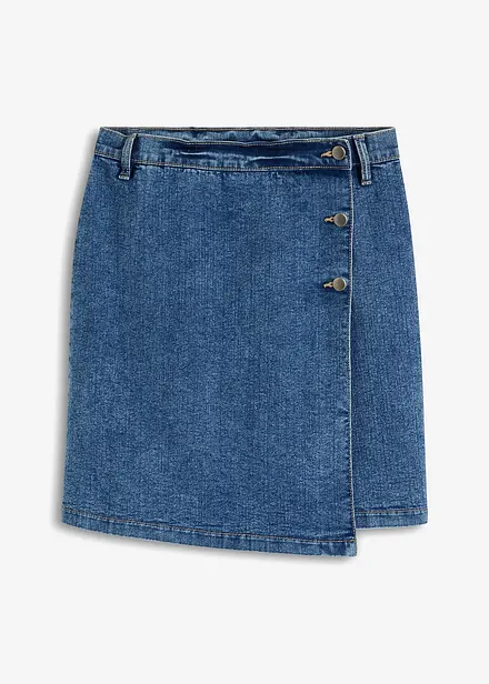 Jeansskjørt med omslag