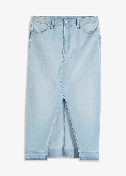 Jeansskjørt med splitt