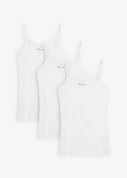 Singlet i 100% bomull (3-pack)