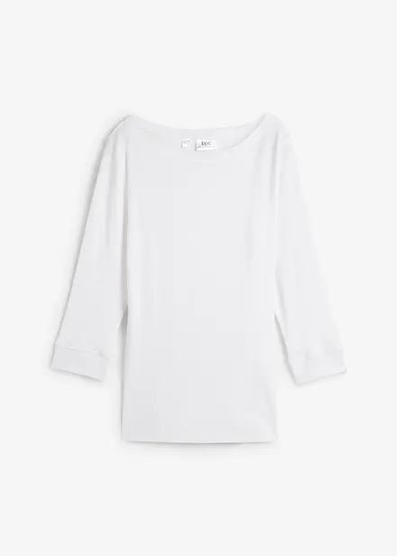 Langermet topp i 100% økologisk bomull