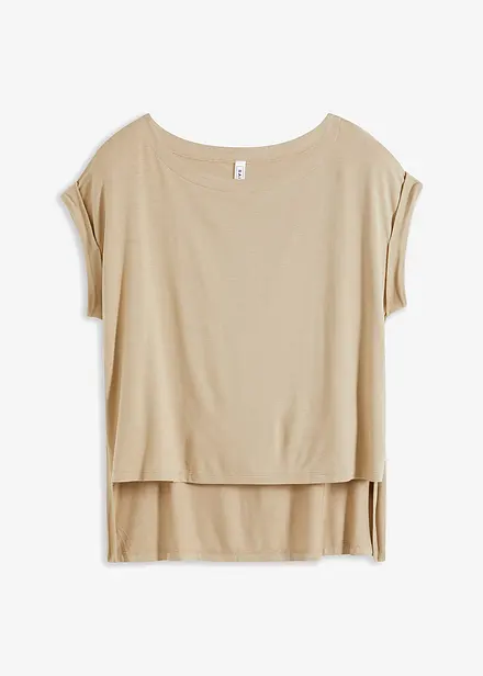 Oversized topp i lett viskose