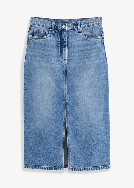 Jeansskjørt med splitt