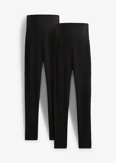 Mammaleggings i økologisk bomull (2-pack)