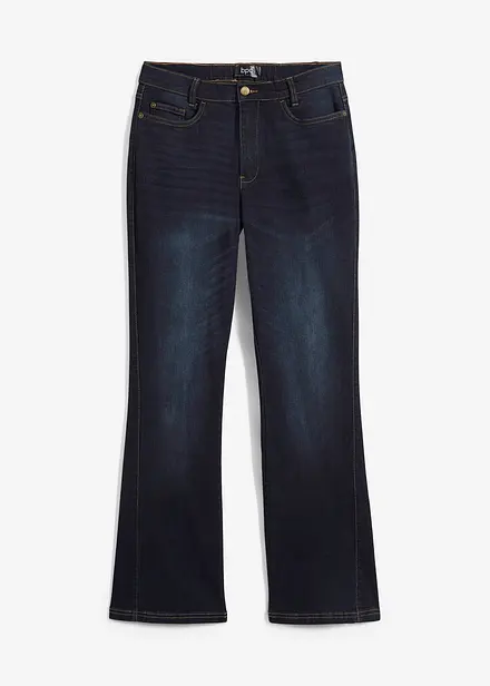 Bootcut-jeans High Waist, komfortlinning