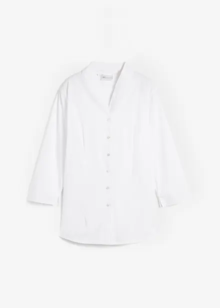 Bluse med ståkrage