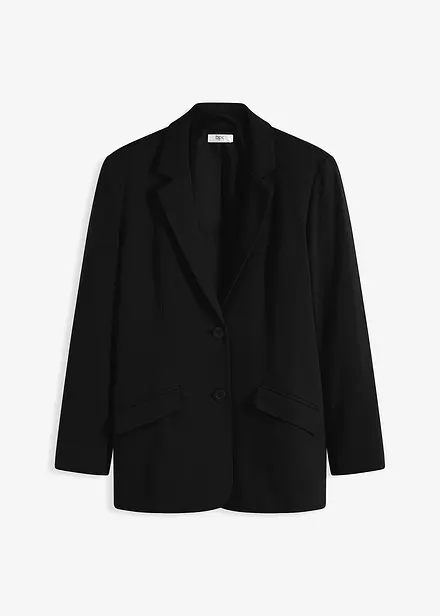 Lang blazer i bomullsjersey