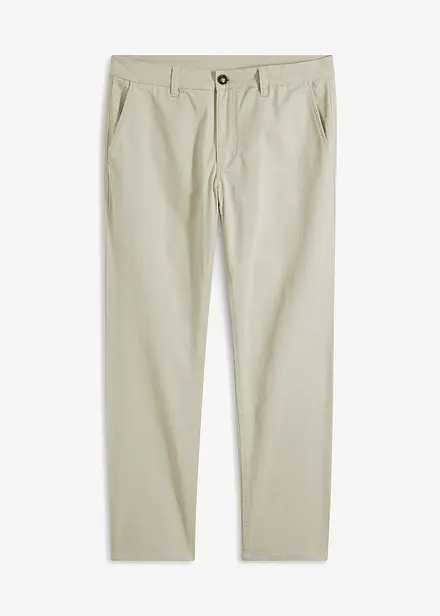 Relaxed Fit stretch-chinos med økologisk bomull, Straight