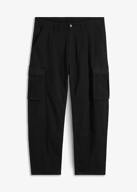 Loose Fit stretch-cargobukse, ekstra vid