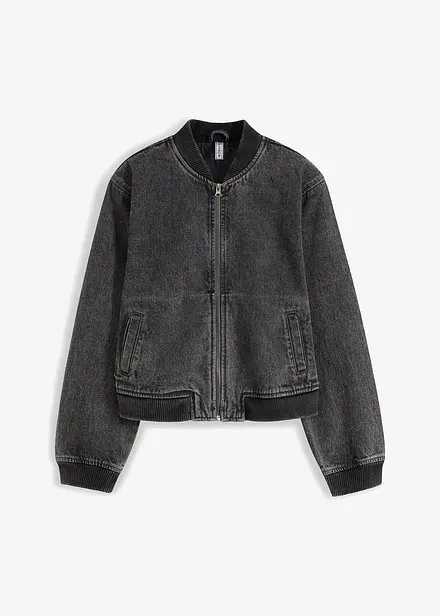 Denim bomberjakke