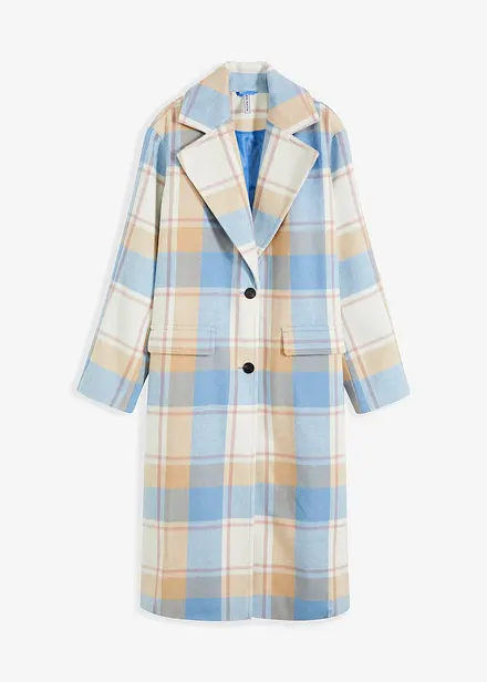 Oversized kåpe med ull-look