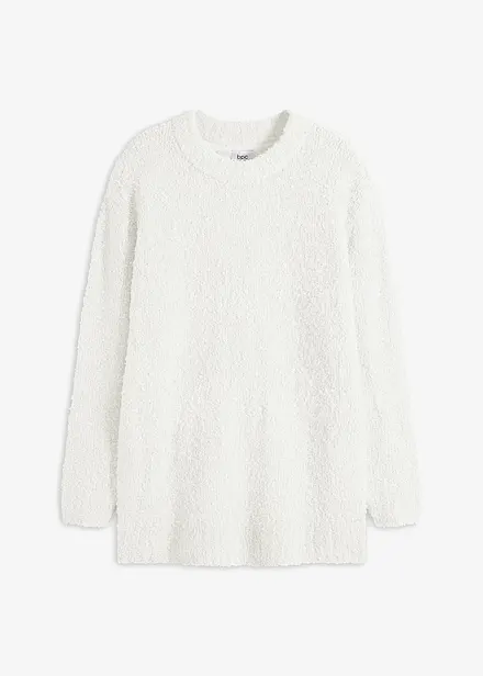 Oversized genser i fluffy garn