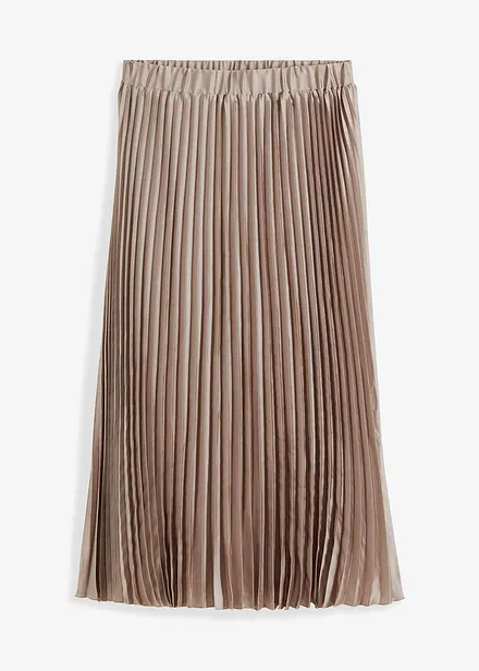 Plissert skjørt i tynn sateng