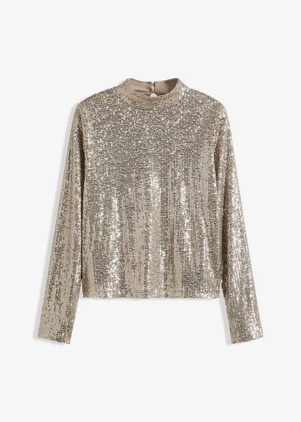 Bluse med paljetter