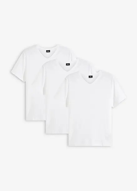 T-skjorte med V-hals (3-pack)