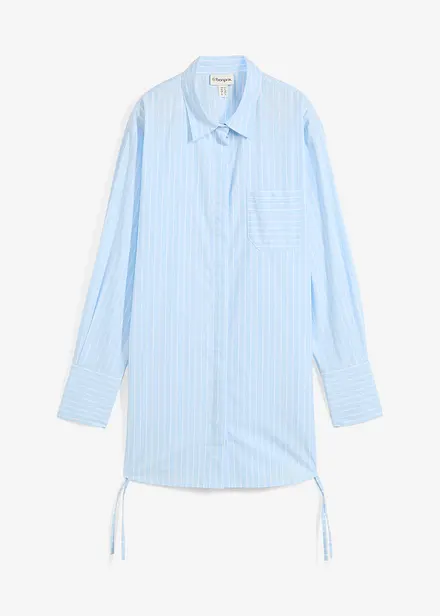 Lang bluse i ren bomull