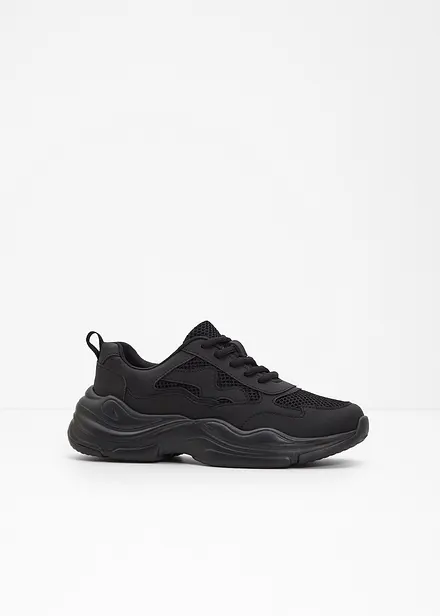 Chunky sneakers med mesh