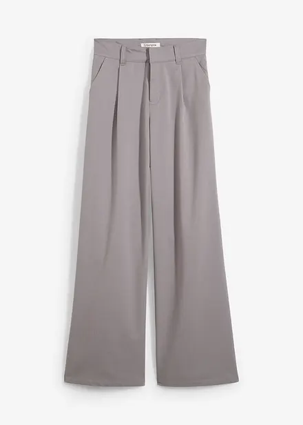 Bukse med legg og høy midje